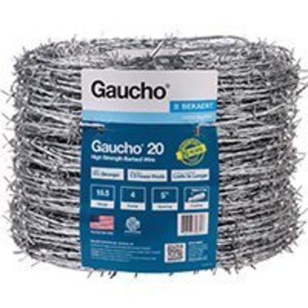 GAUCHO Gaucho 118293 Barbed Wire, 15.5 ga, 1320 ft L, 4-Barbed Point 118293